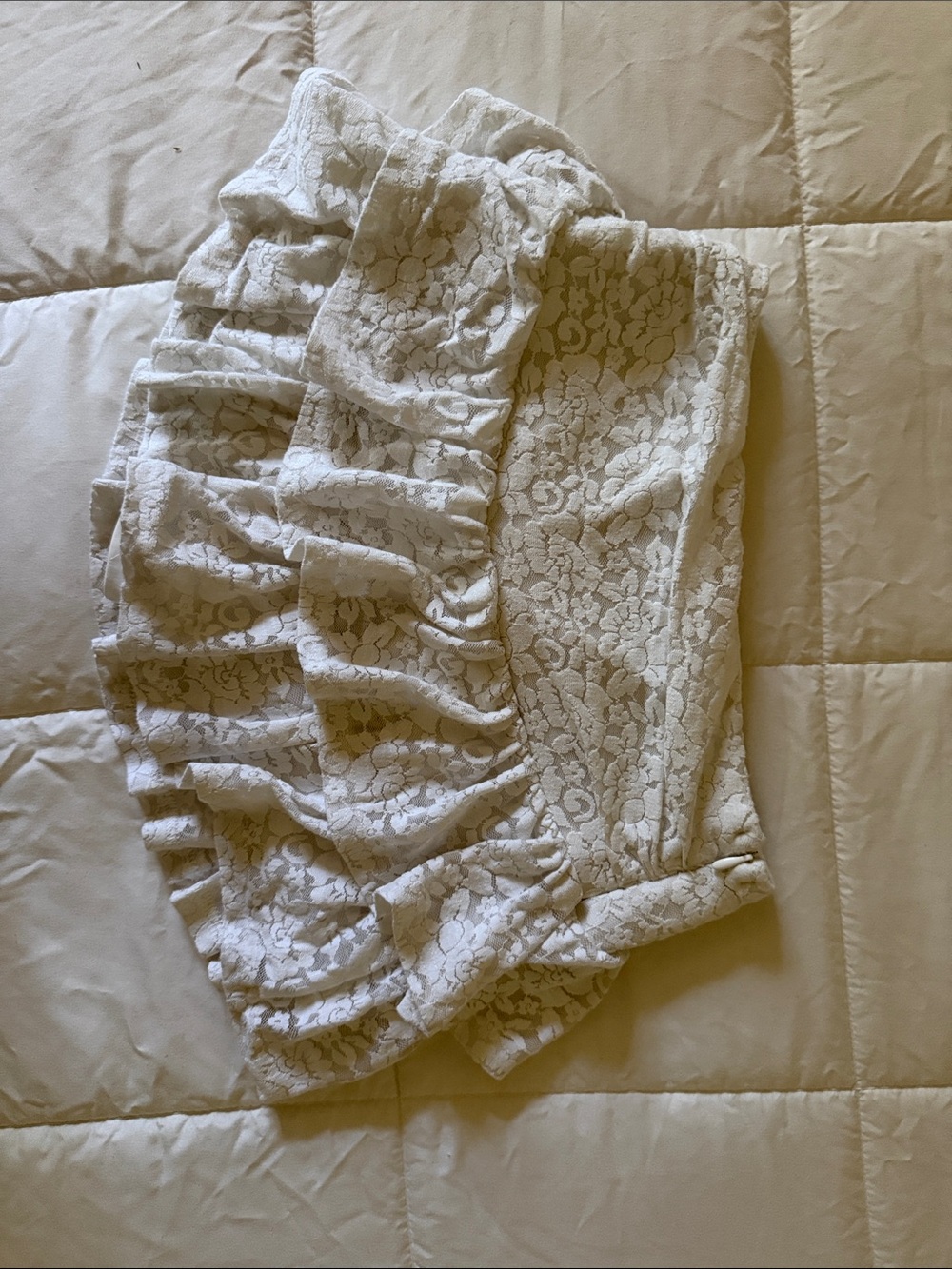 White Fox Boutique White Lace Ruffle Skirt for Girls